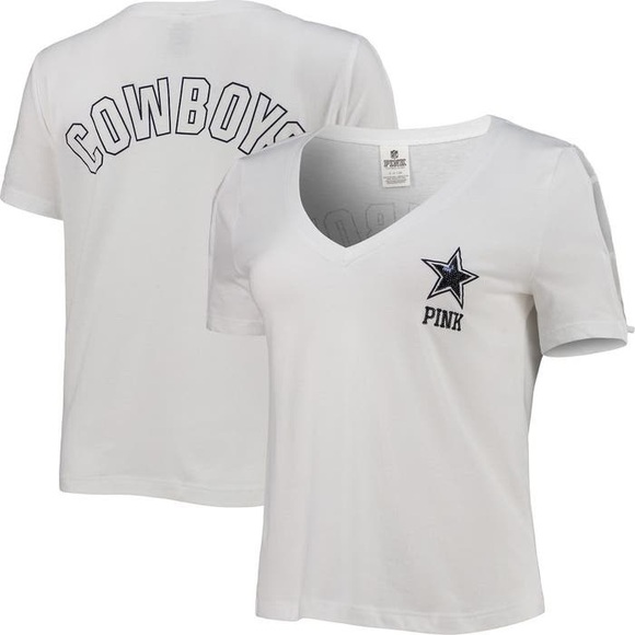 PINK Victoria's Secret Tops - PINK Victoria's Secret Dallas Cowboys V-Neck Tee